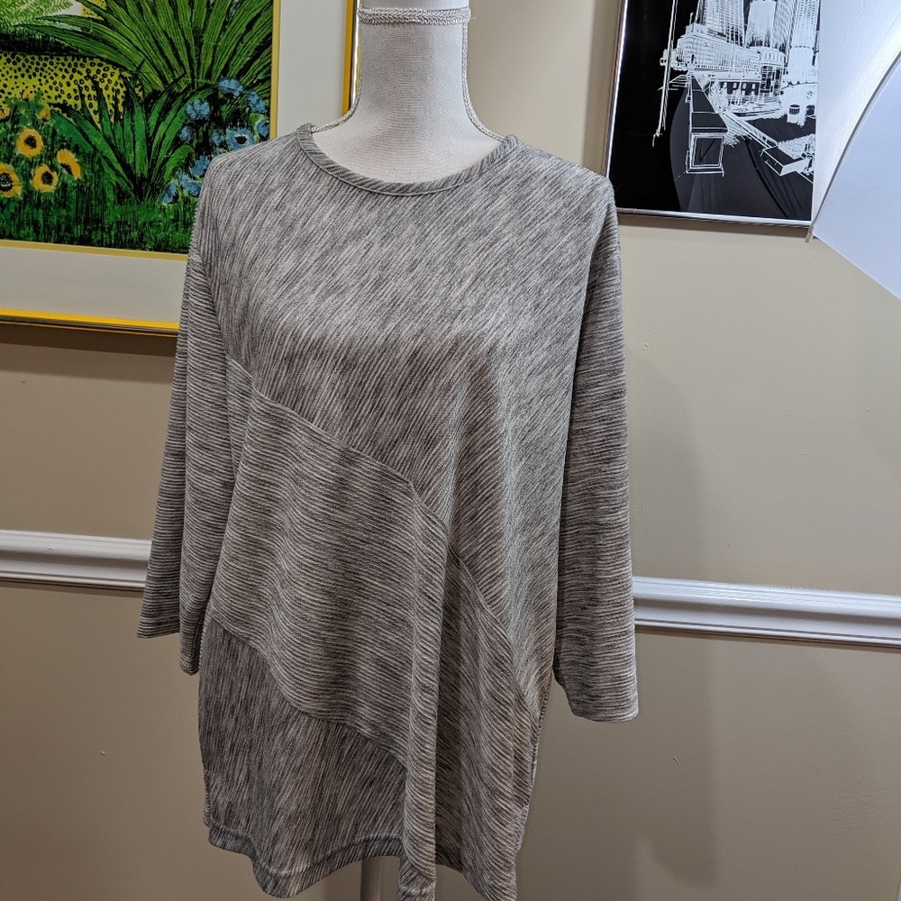 Southern Lady Heathered Gray Tunic XL